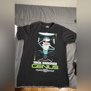 Rick Sanchez Genius Graphic T-Shirt - Black